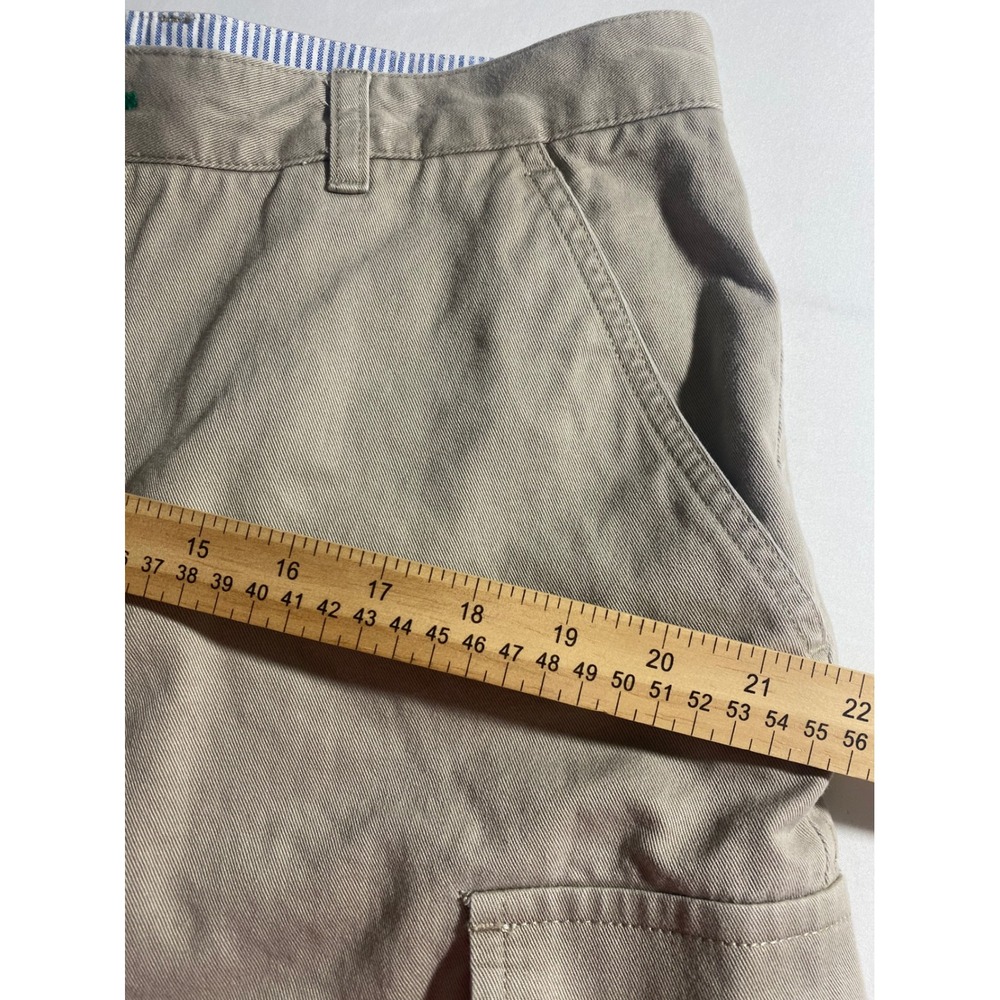Tommy Hilfiger Cargo Shorts Mens 36 Tan Excellent Cotton Twill Casual Classic - Picture 6 of 10